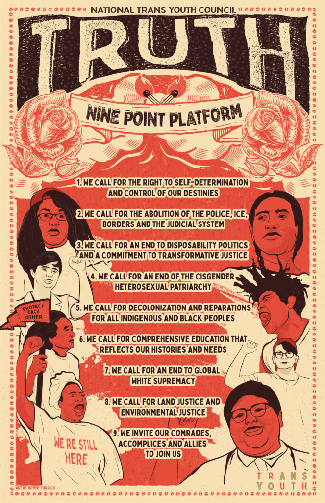 GSA Trans Youth 9-point Manifesto. (Lee Co GSA)