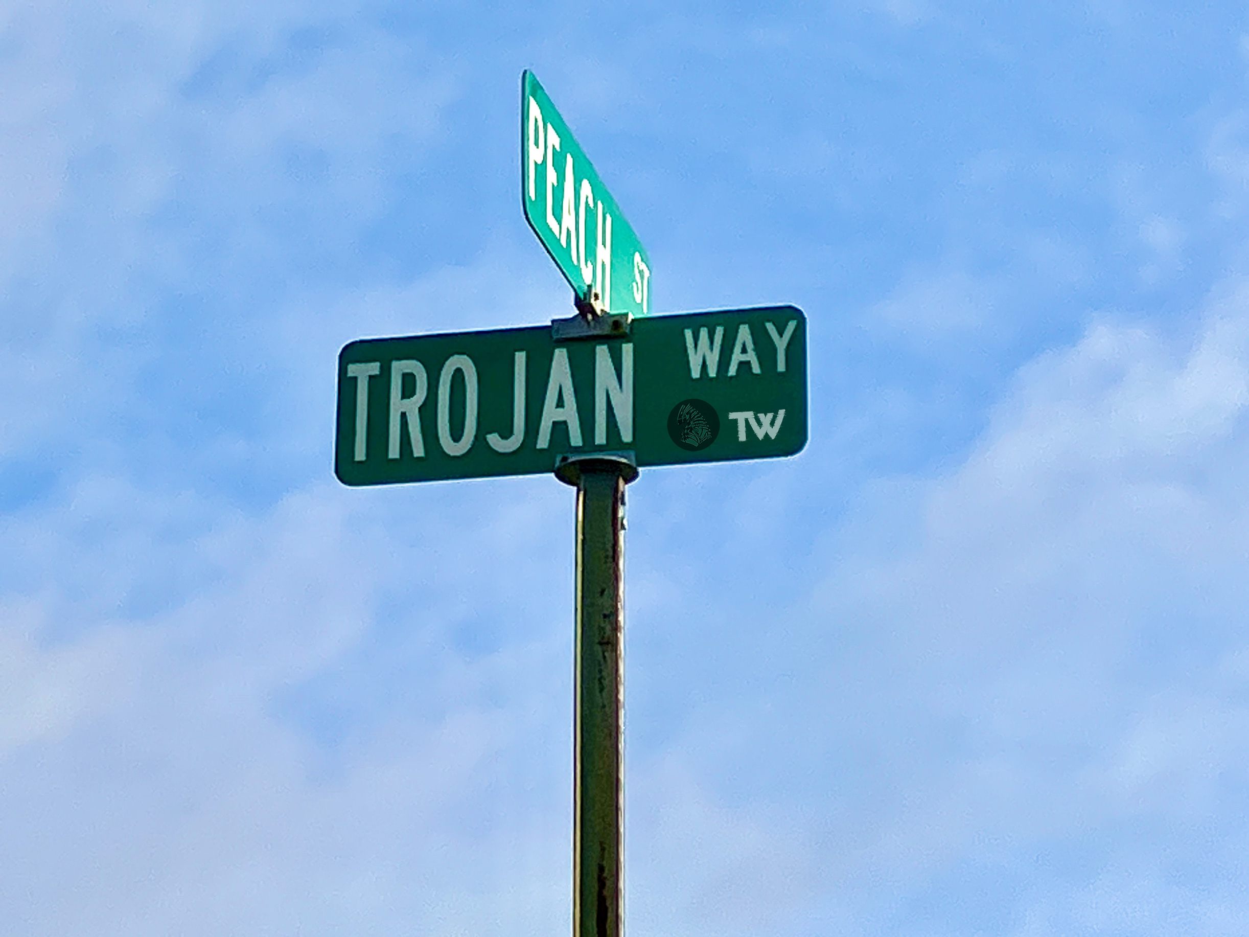 Trojan Way Sign